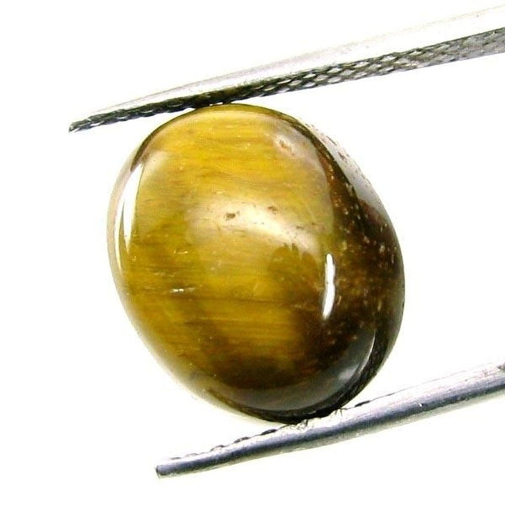 Certified 7.14Ct Natural Tiger Eye Oval Cabochon Gemstone