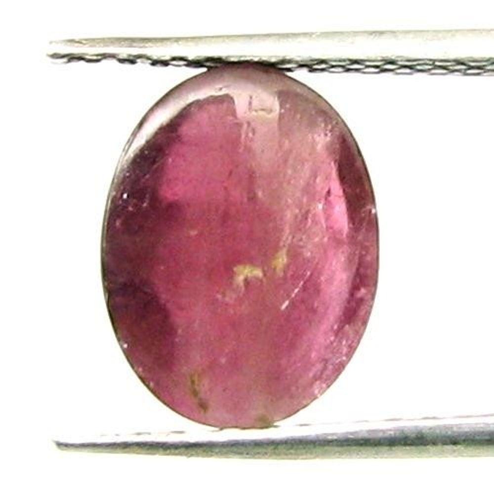 Certified 2.76Ct Natural Pink Tourmaline Oval Cabochon Gemstone
