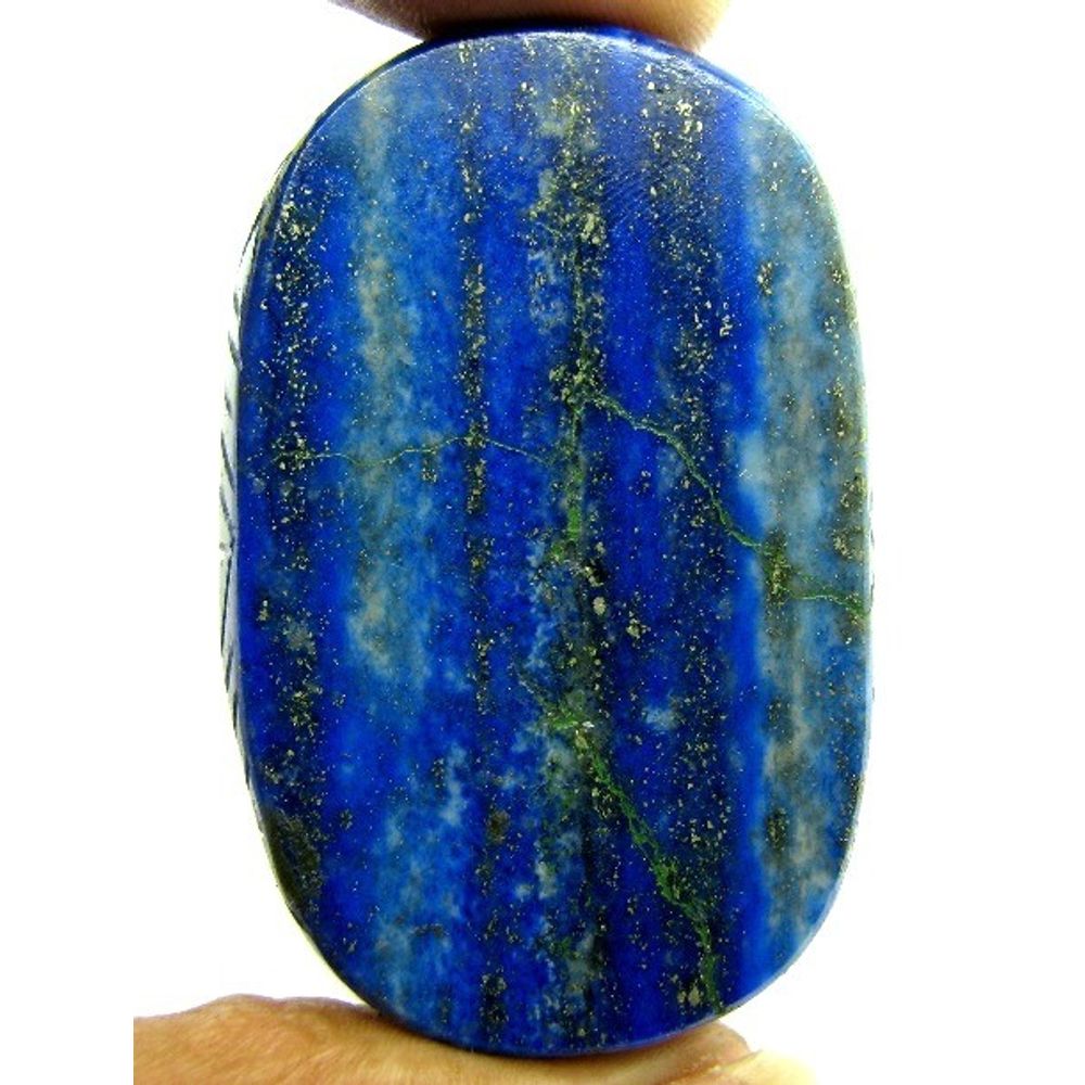 HUGE Collectible 454Ct Natural Untreated Blue Lapis Lazuli Oval Shape Carved Gemstone