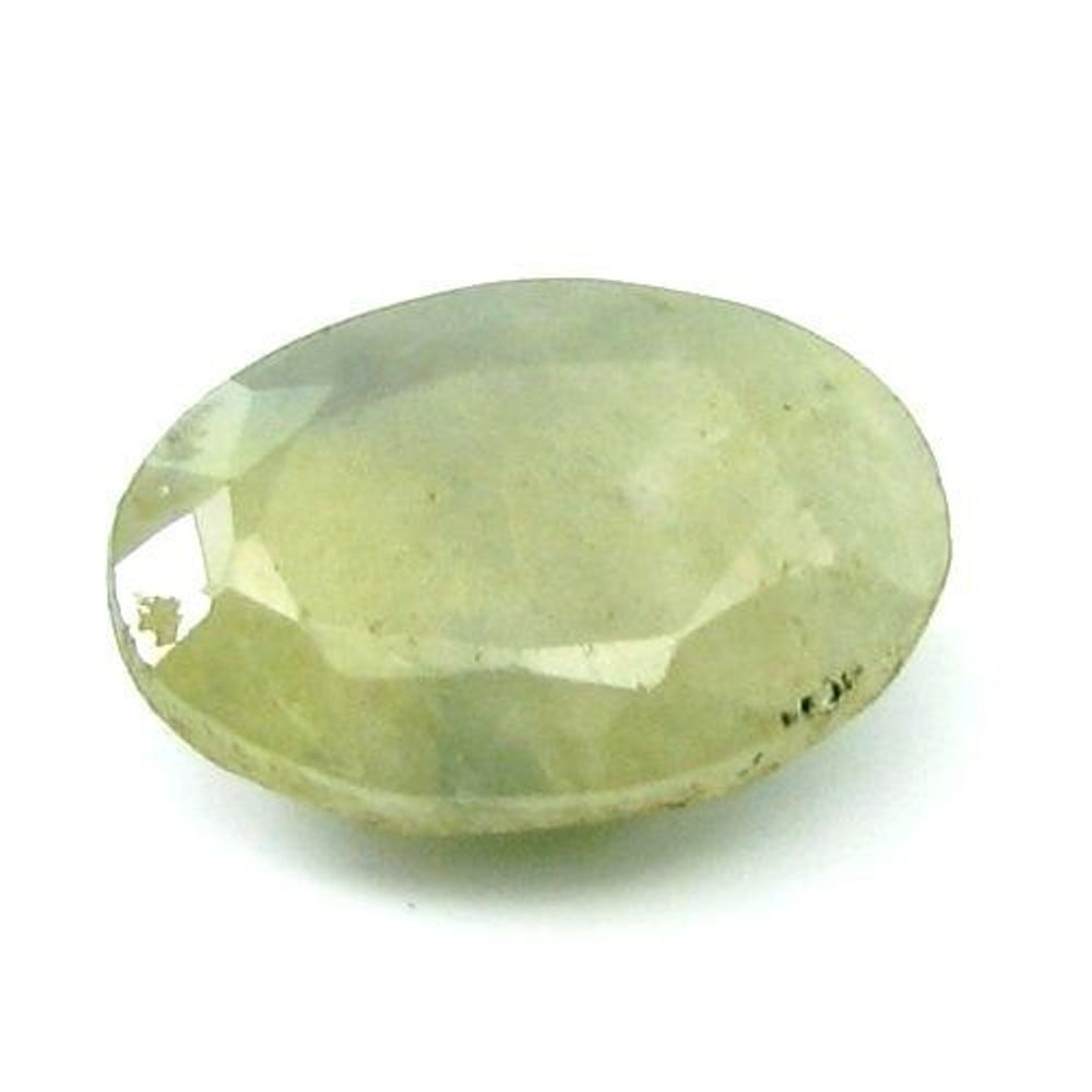 5.1Ct Natural Yellow Sapphire (Pukhraj) Oval Faceted Gemstone