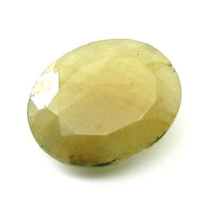 3.7Ct Natural Yellow Sapphire (Pukhraj) Oval Faceted Gemstone