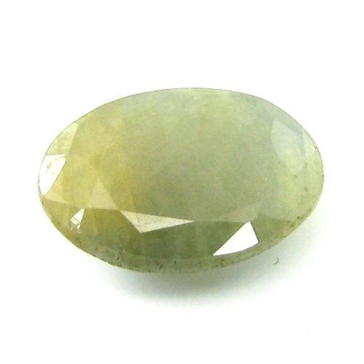 4.7Ct Natural Yellow Sapphire (Pukhraj) Oval Faceted Gemstone