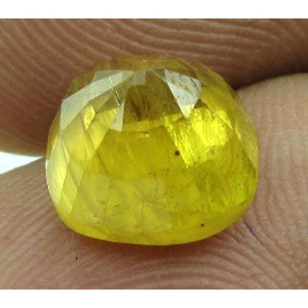 Certified Astonishing 5.95Ct Natural Precious Yellow Sapphire Pukhraj Oval Faceted Gemstone