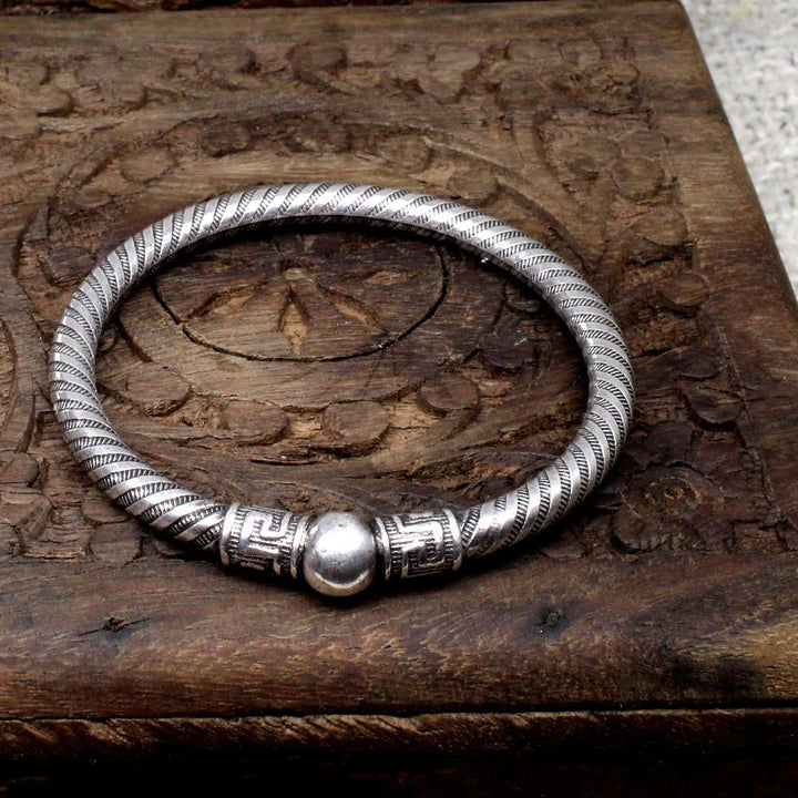 Buy Indian Silver Bangle Bracelet 